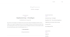 Desktop Screenshot of blogfinanzen.de